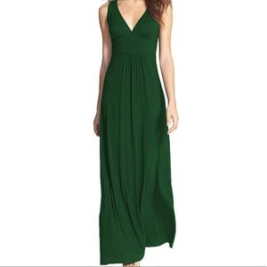 Sleeveless Maxi Dress - Dark Green